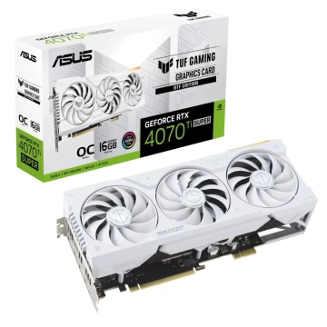 ASUS NVIDIA GeForce RTX 4070 Ti SUPER TUF GAMING BTF WHITE OC 16G