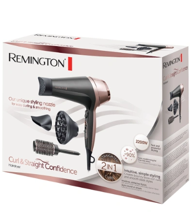 Remington D5706 Curl&Straight Confidence, černá/růžová