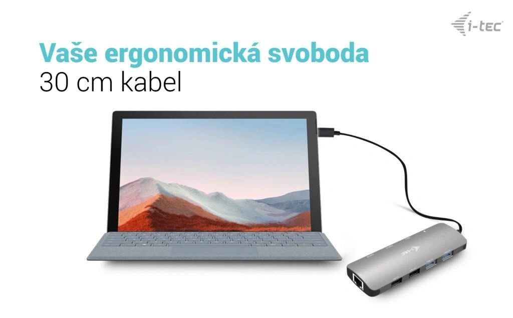 i-tec dokovací stanice Metal Nano, USB-C, 2x 4K Display, PD 100W + napájecí adaptér 112W