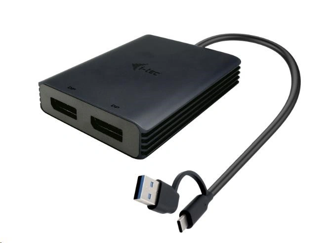 i-tec adaptér USB-A/USB-C - 2x Displayport 4K@60Hz