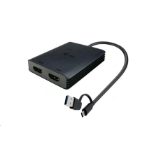 i-tec adaptér USB-A/USB-C - 2x HDMI 4K@60Hz