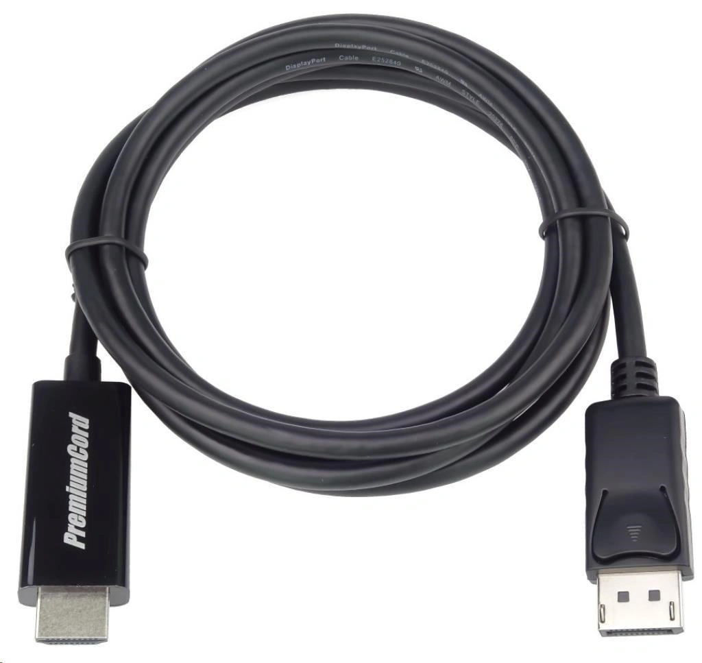 PremiumCord DisplayPort na HDMI kabel 5m M/M