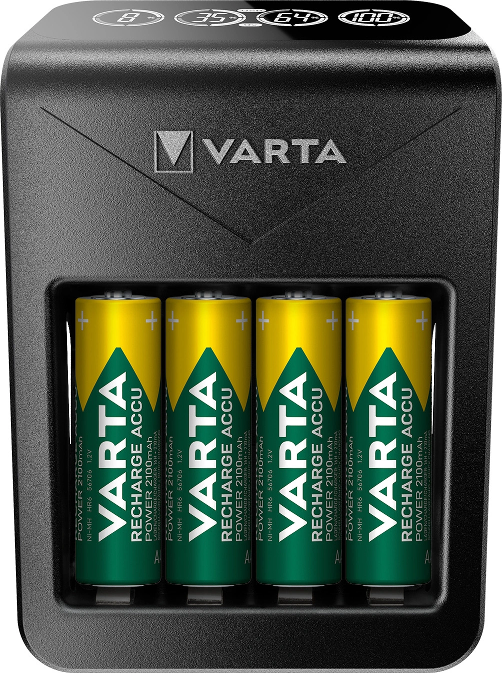 Varta LCD Plug Charger+ 4× AA 2 100mAh