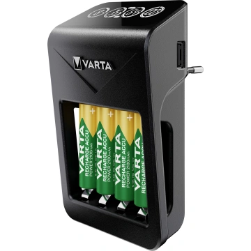 Varta LCD Plug Charger+ 4× AA 2 100mAh