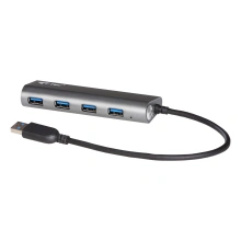 i-tec USB 3.0 Hub 4-Port, metal, se zdrojem