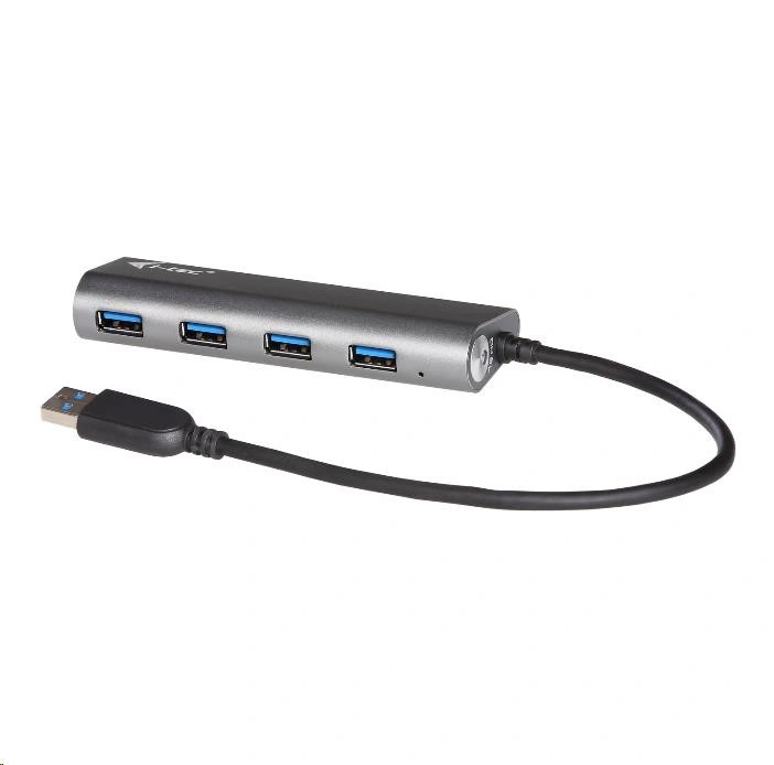 i-tec USB 3.0 Hub 4-Port, metal, se zdrojem