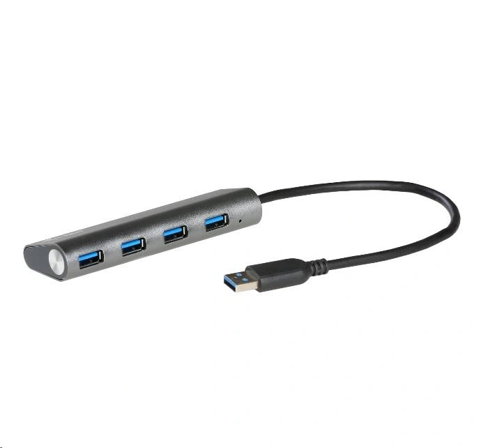 i-tec USB 3.0 Hub 4-Port, metal, se zdrojem