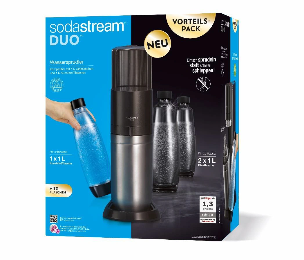 SodaStream DUO Titan Promo pack, black