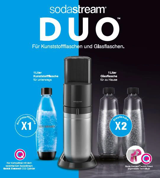 SodaStream DUO Titan Promo pack, black