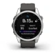 Garmin Fenix 7S Glass Silver / Graphite Silicone Band