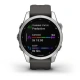 Garmin Fenix 7S Glass Silver / Graphite Silicone Band