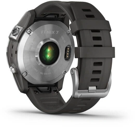 Garmin Fenix 7 Silver / Graphite Silicone Band 