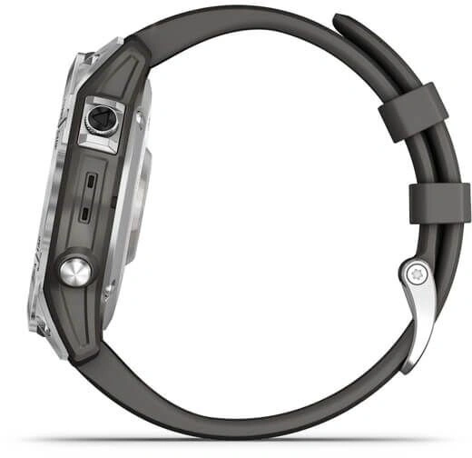 Garmin Fenix 7 Silver / Graphite Silicone Band 