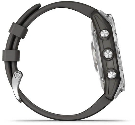 Garmin Fenix 7 Silver / Graphite Silicone Band 