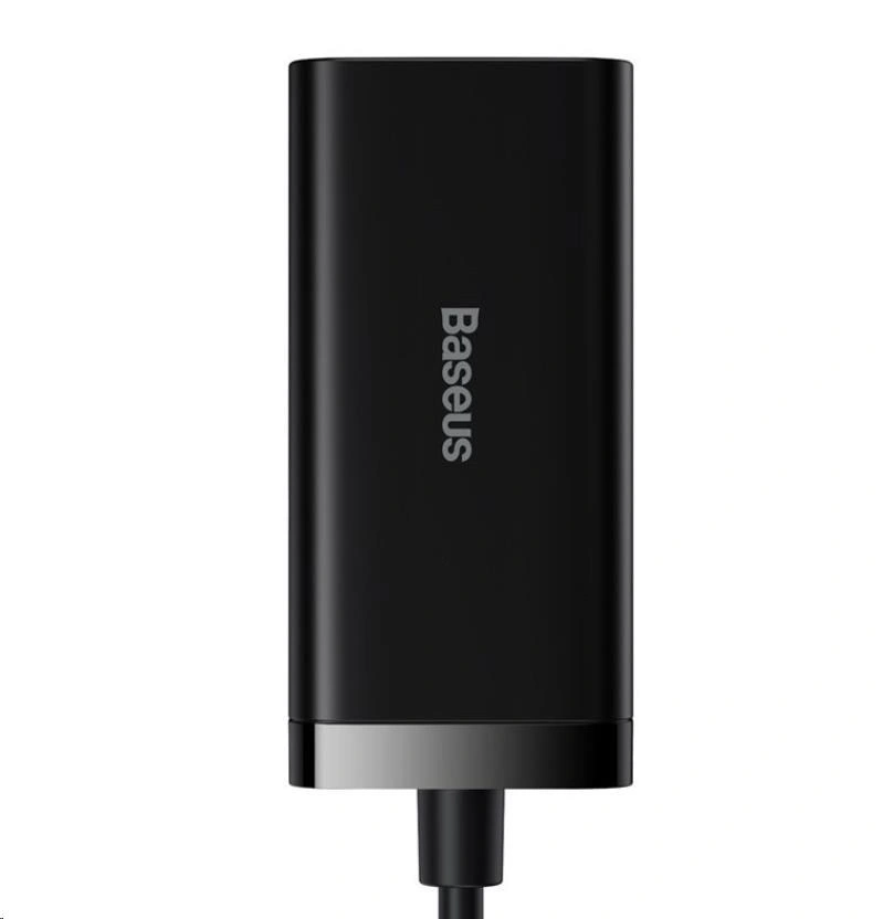 Baseus GaN3, 2× USB-A, 2× USB-C 100W, černá