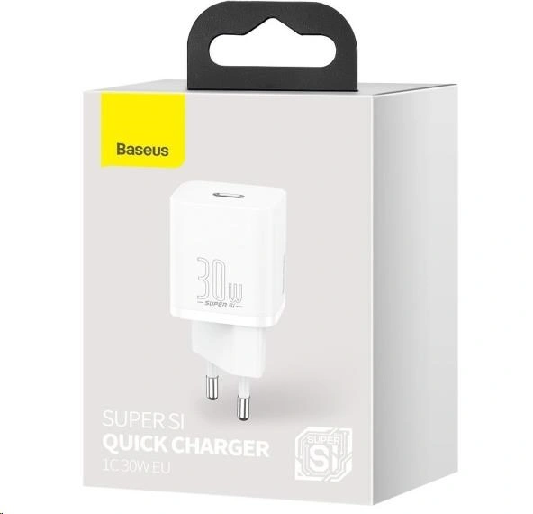 Baseus Super Si USB-C 30W, bílá