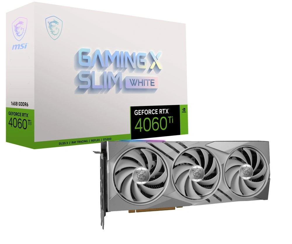 MSI GeForce RTX 4060 Ti GAMING X SLIM WHITE 16G