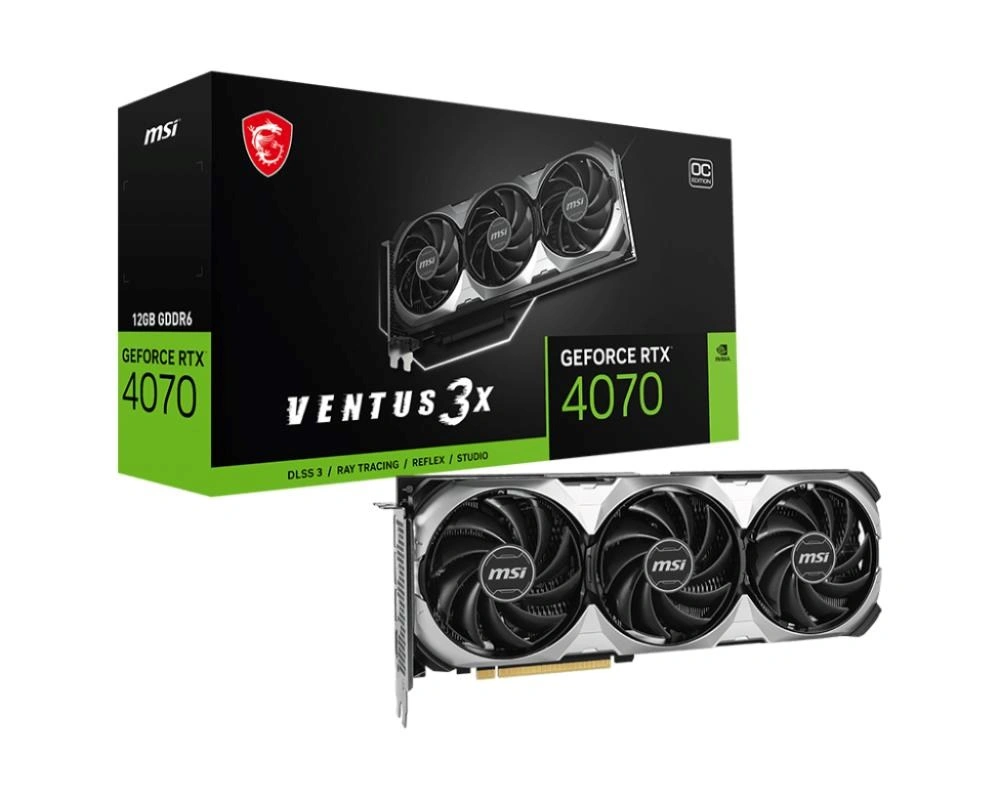 MSI GeForce RTX 4070 VENTUS 3X E1 12G OC