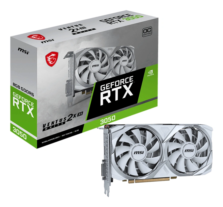 MSI RTX 3050 VENTUS 2X XS WHITE 8G OC