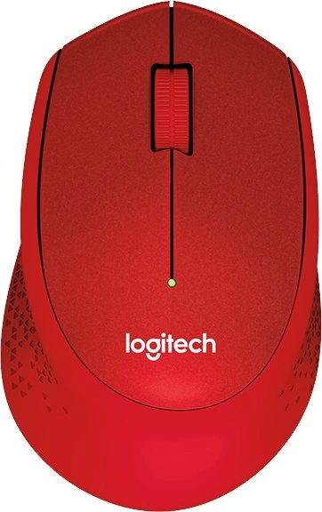Logitech M330 Silent Plus, červená (910-004911)