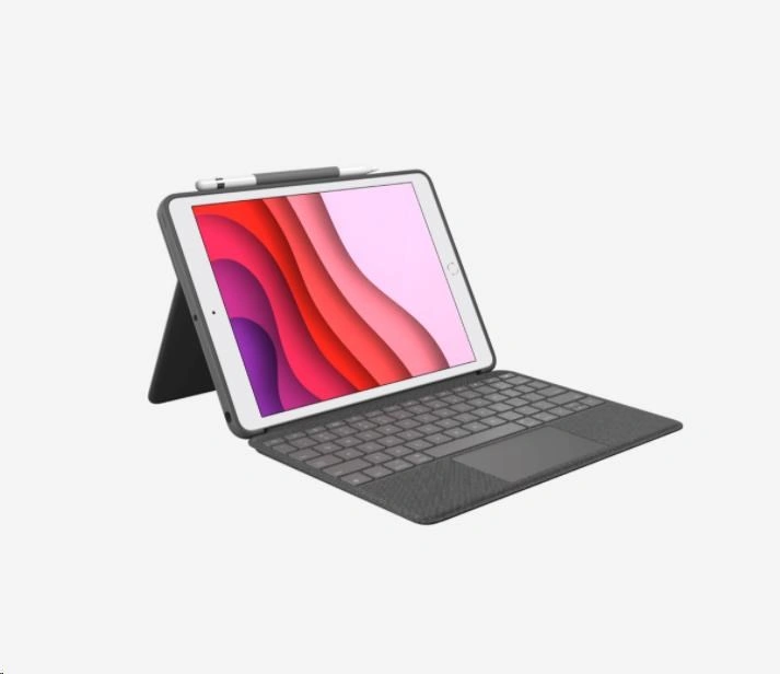 Logitech s klávesnicí Combo Touch Apple iPad (7.gen, 8.gen), CZ, černá