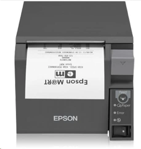 Epson TM-T70II, pokladní tiskárna, serial+USB, zdroj, tmavá