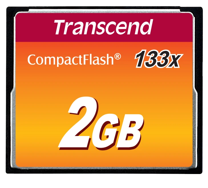 Transcend 2GB CF (133X) memory card (MLC)