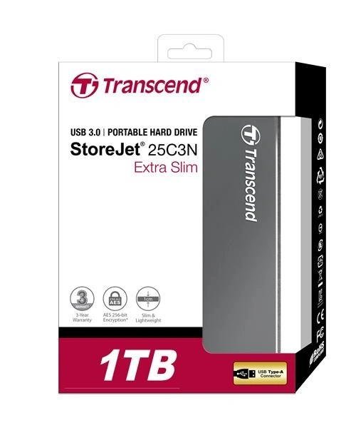 Transcend StoreJet 25C3N 1TB externí HDD 2,5" 