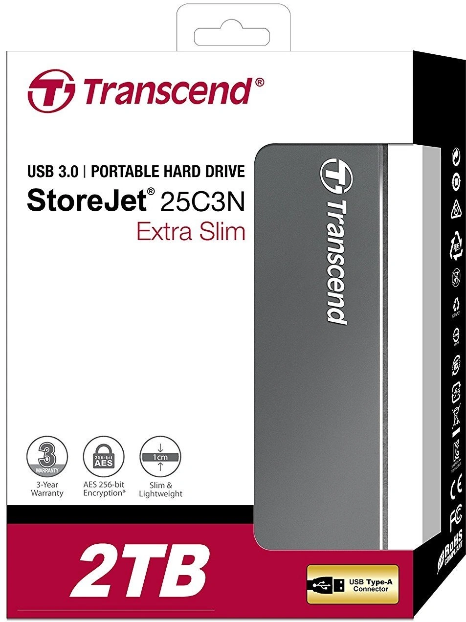 Transcend StoreJet 25C3 - 2TB