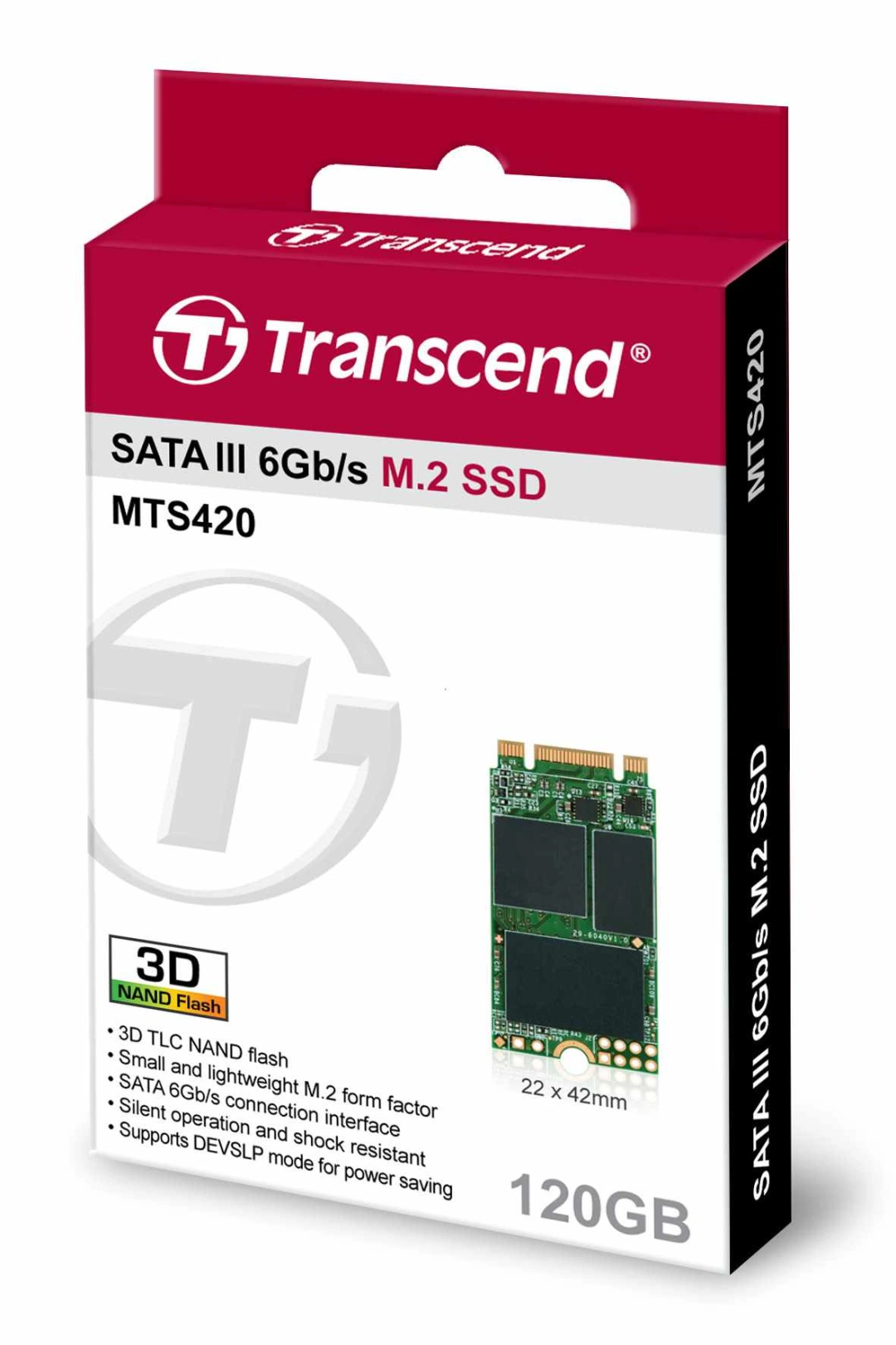 Transcend MTS420S, M.2 - 120GB