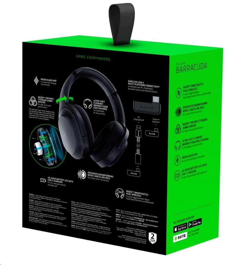 Razer Barracuda, černá (RZ04-03790100-R3M1)