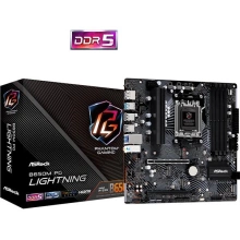 ASRock B650M PG LIGHTNING / AMD B650 / AM5 / 4x DDR5 DIMM / 3x M.2 / HDMI / DP / USB-C / mATX