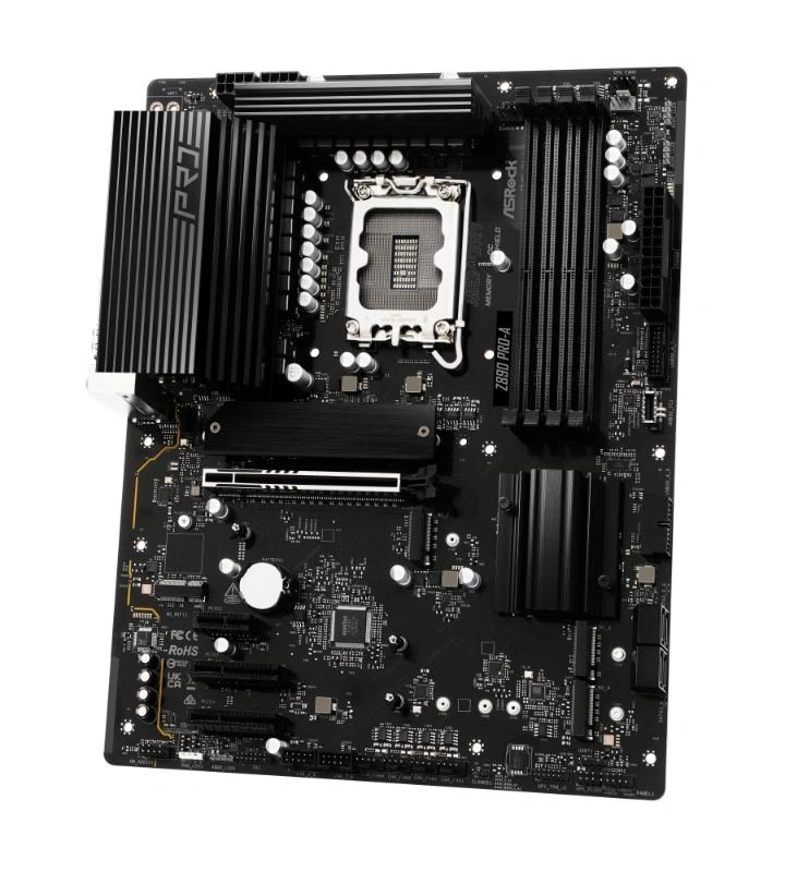 ASRock Z890 Pro-A / Intel Z890 / LGA1851 / 4x DDR5 / 4x M.2 / HDMI / DP / Thunderbolt 4 / USB-C / AT