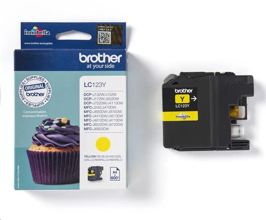 BROTHER INK LC-123Y yellow cca 600