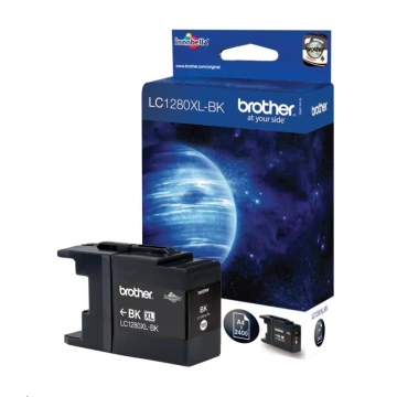 BROTHER INK LC-1280XLBK, čierny atrament pre MFC-J6910DW, (2400 str.)