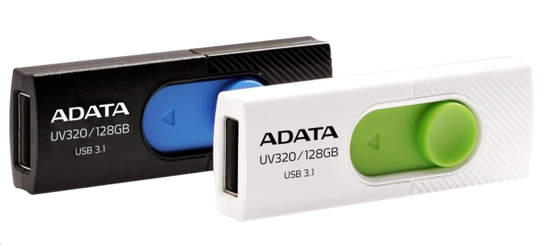 ADATA Flash Disk 64GB USB 3.1 Dash Drive UV320, Black/Blue