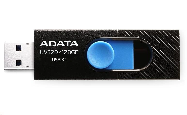 ADATA Flash Disk 64GB USB 3.1 Dash Drive UV320, Black/Blue