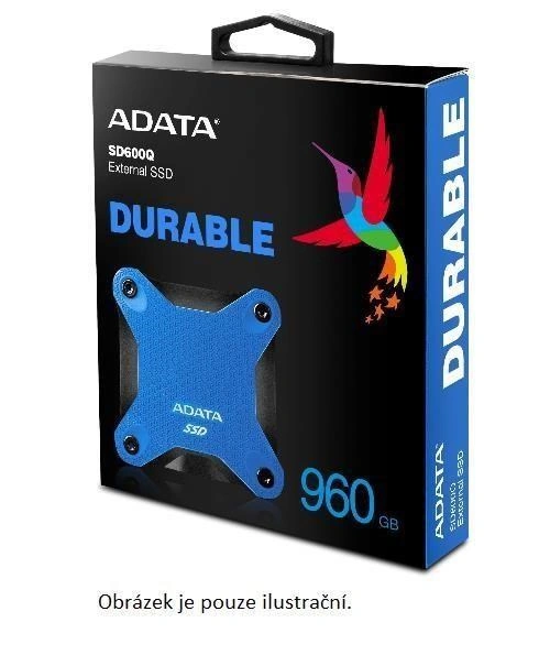 ADATA ASD600Q, USB3.1 - 480GB, červená