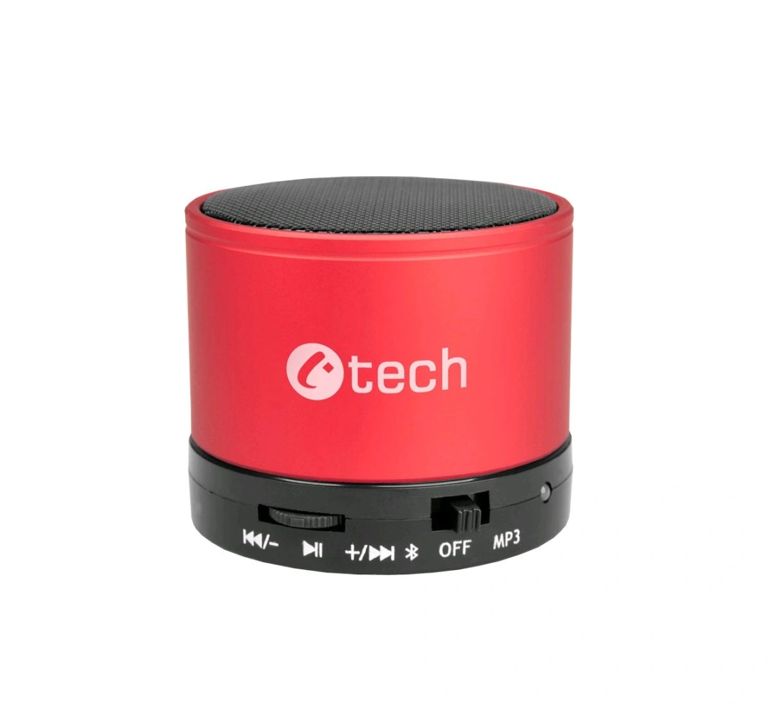 C-TECH repro SPK-04R, bluetooth, červené