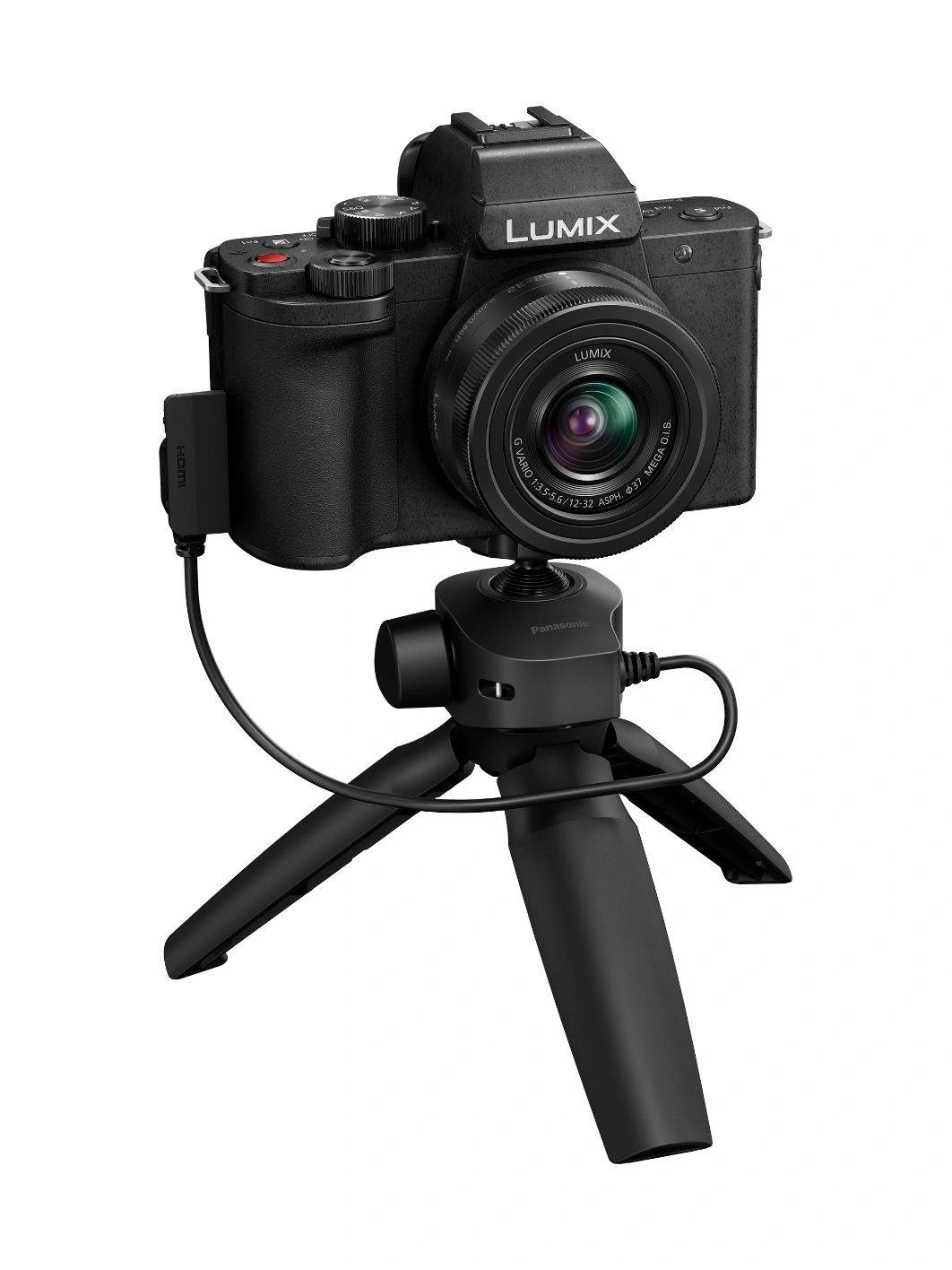 Panasonic Lumix DC-G100D + Lumix G Vario 12-32mm f/3,5-5,6 ASPH + stativ grip SHGR2