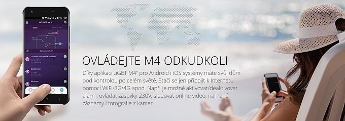 iGET SECURITY M4 - WiFi/GSM zabezpečovací systém alarm