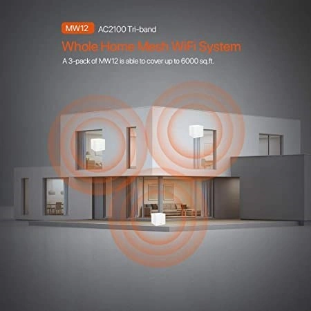 Tenda MW12 (2-pack) AC2100 Mesh Gigabit Tri-Band WiFi systém