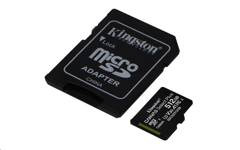 Kingston MicroSDXC Canvas Select Plus 100R 512GB 100MB/s UHS-I