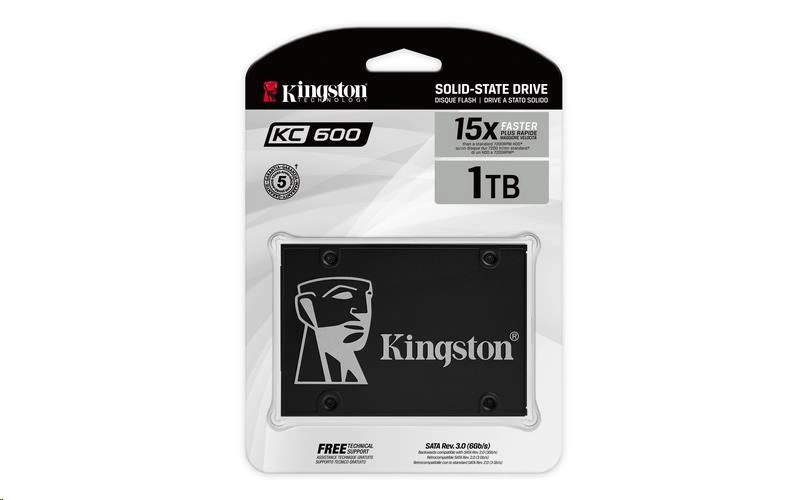 Kingston 1TB. SSD KC600 SATA3 2.5" (SKC600/1024G)
