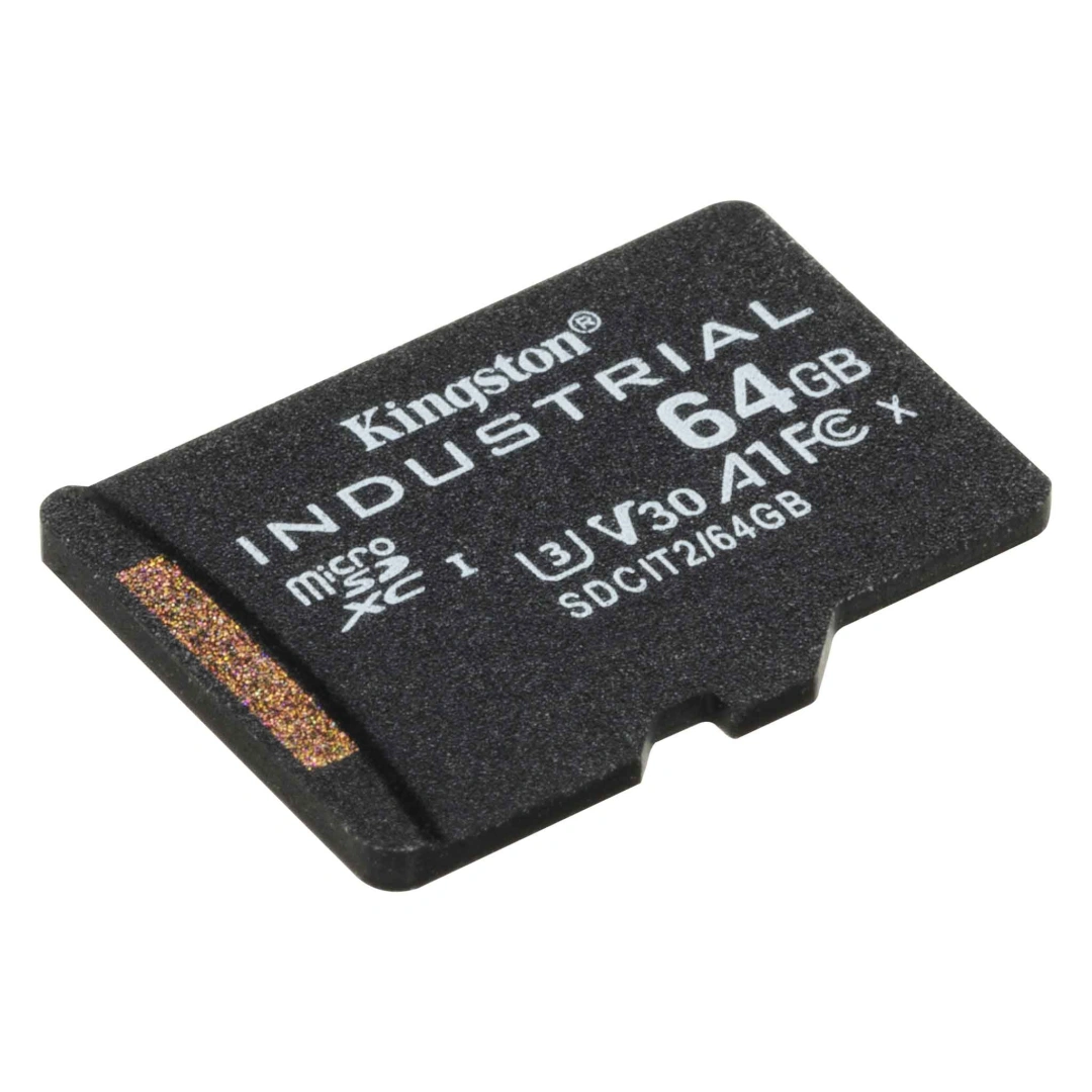 Kingston 64GB microSDXC Industrial C10 A1 pSLC Card Single Pack