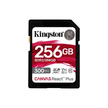 Kingston 256GB Canvas React Plus SDXC 