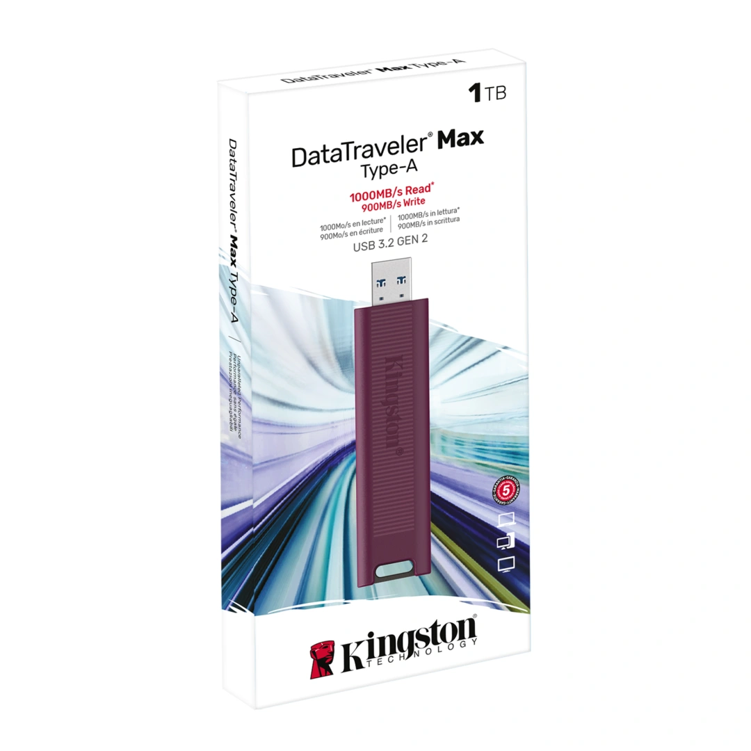 Kingston DataTraveler Max - 1TB, červená