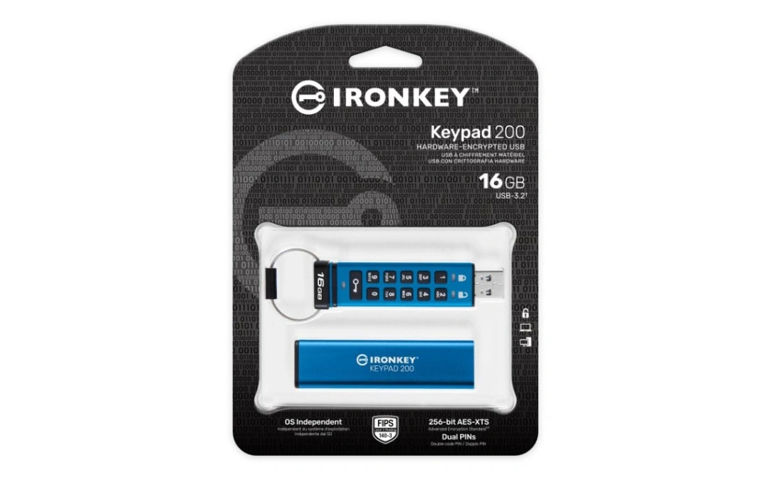 Kingston Flash Disk IronKey 16GB Keypad 200