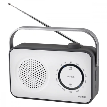 Sencor SRD 2100 W Prenosný rádiový prijímač FM / AM, biely