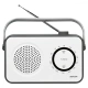 Sencor SRD 2100 W Prenosný rádiový prijímač FM / AM, biely